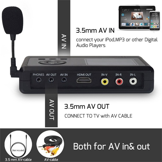 DIGITNOW Personal Media&Digital Converter.Transferring Device to Capture Video from VCR's,VHS Tapes,Hi8,Camcorder,DVD,TV BOX and Gaming Systems,etc Via MIC&3.5mm AV in.Digitize Videos to Memory Car