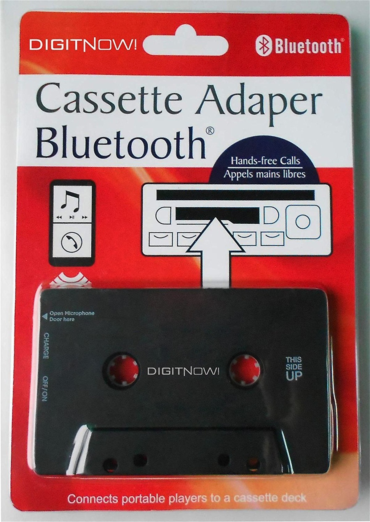 DIGITNOW Cassette Adapter Bluetooth Music Receiver for Cassette Decks(Bluetooth Adapter)