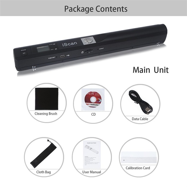 M801, USB Mobile & Portable Document & Image Scanner (Micro SD Card