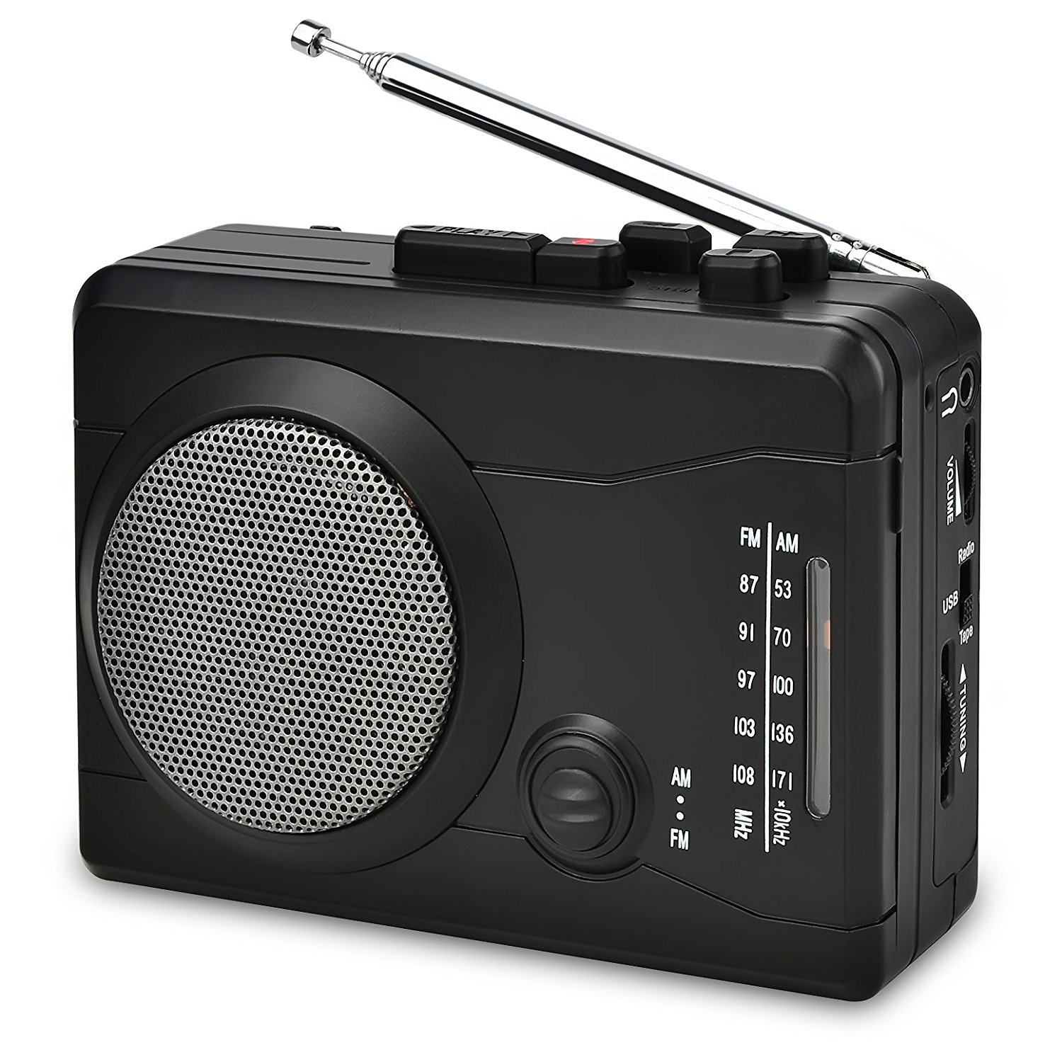 DIGITNOW USB Cassette Player Personal Audio Recorder with Speaker Radio Recording Cassette Tape to Digital MP3 Converter 