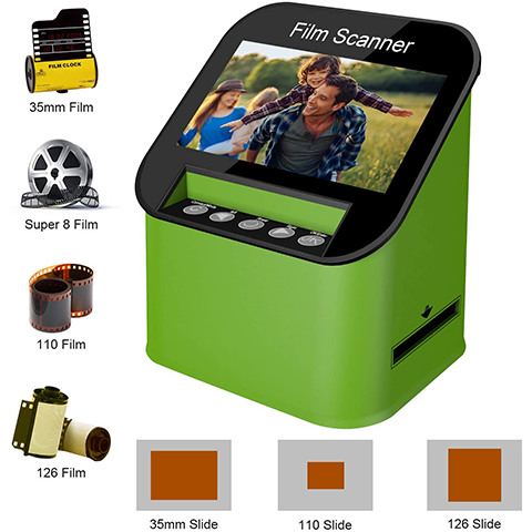 DIGITNOW Film Scanner with 22MP High Resolution Slide Scanner Converts  35mm, 110 & 126 and Super 8 Films, Slides and Negatives to JPEG Includes  4.3 Inch TFT LCD Display-F22MP All-In-1 Film Scanner-DIGITNOW!