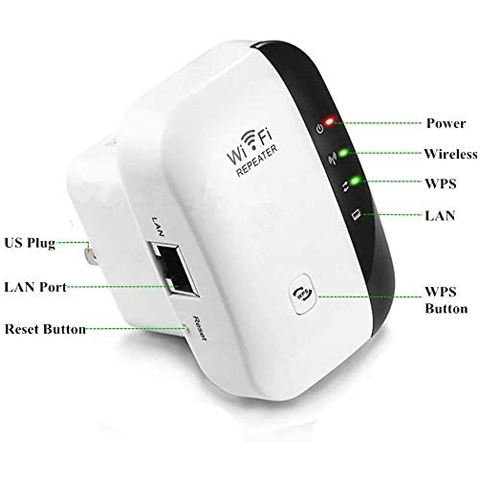 Boost WiFi Repeater 300Mbps Wireless Router Signal Booster Amplifier AP 2.4G Network with Antennas LAN Port WiFi Range Extender 