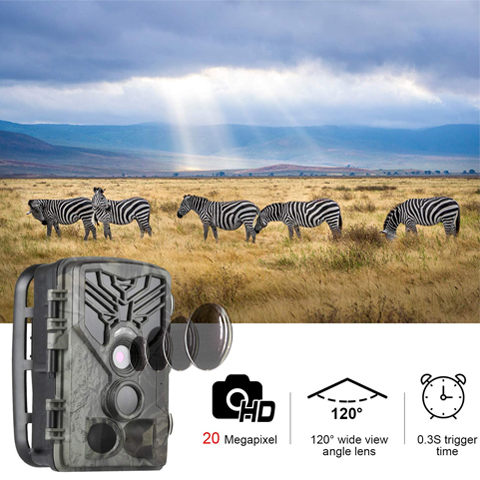 DIGITNOW Digital Trail Camera 20MP 1080P Waterproof Game Hunting Scouting Camera for Wildlife Monitoring with 44pcs IR LED