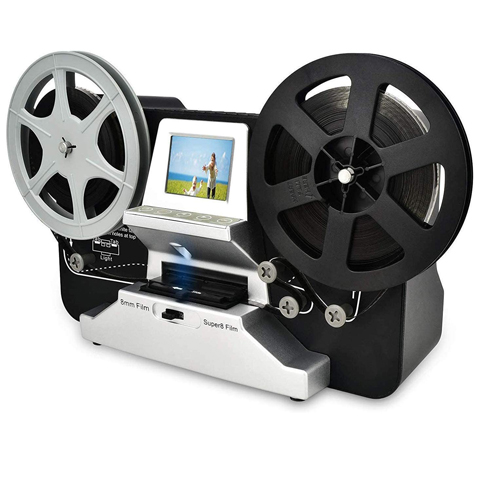 Gepard roterende læser 8mm & Super 8 Reels to Digital MovieMaker Film Scanner Converter, Pro Film  Digitizer Machine with