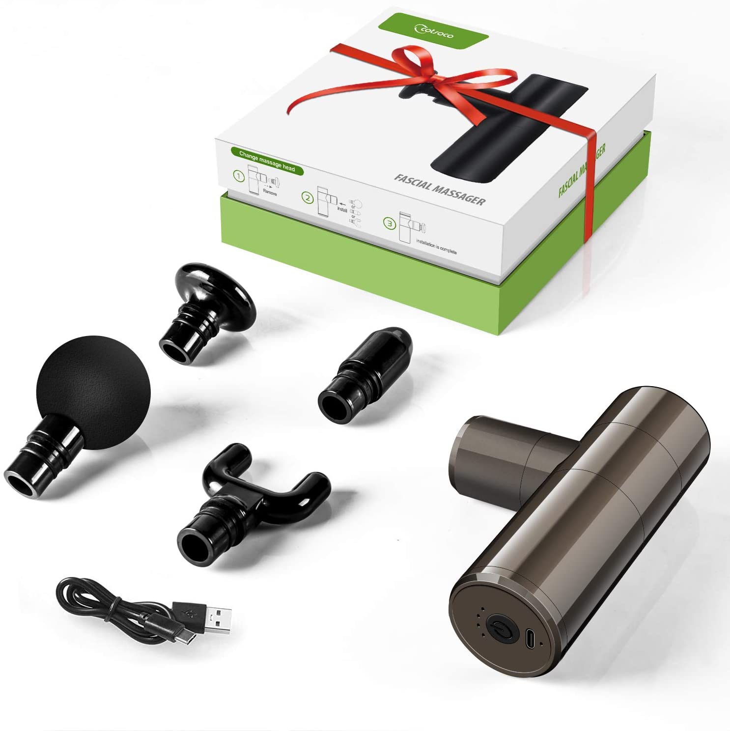 Cotsoco 2020 Upgated Mini Massage Gun, 4 Speeds Portable Handheld