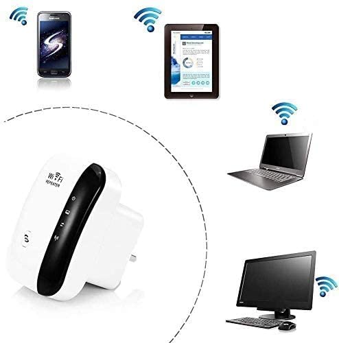 Rybozen Super Boost WiFi Range Extender | Up to 300Mbps |Repeater, WiFi Signal Booster, Access Point | Easy Set-Up | 2.4G Network with Integrated Antennas LAN Port & Compact Designed Internet Booster