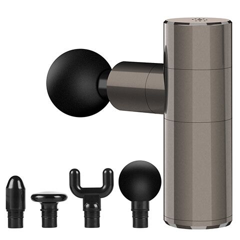 Cotsoco 2020 Upgated Mini Massage Gun, 4 Speeds Portable Handheld Percussion Muscle Massager Gun for Pain Relief, Super Quiet Deep Tissue Muscle Therapy Gun with 4 Massage Heads