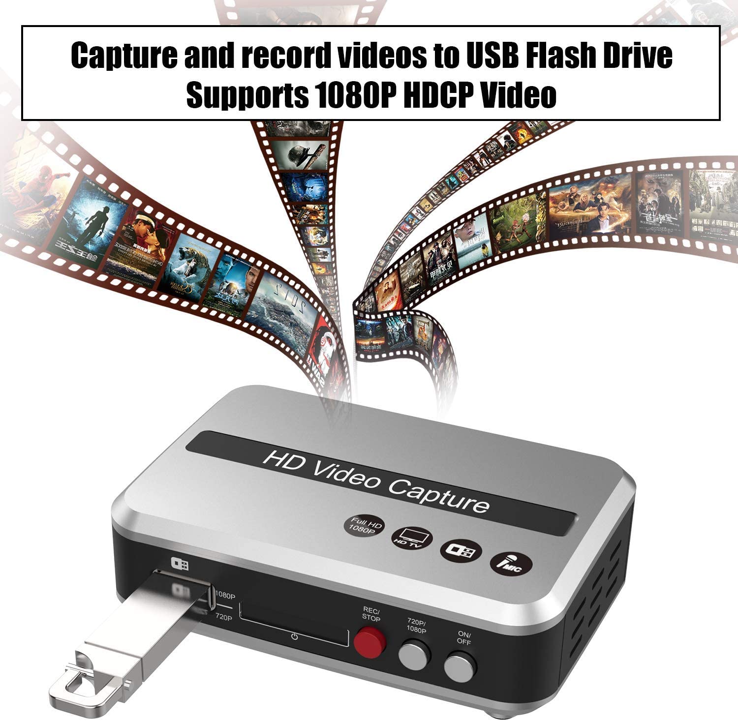 Fearless vinde videnskabelig DIGITNOW HDMI Video Converter Game Capture/HD, Video Capture  Device/Recorder for PS4, Xbox One/Xbox 360,LiveTV,PVR DVR, Support HD Video  HDCP 1080P and Mic in(No Computer Required)-HD Video Record Box-DIGITNOW!
