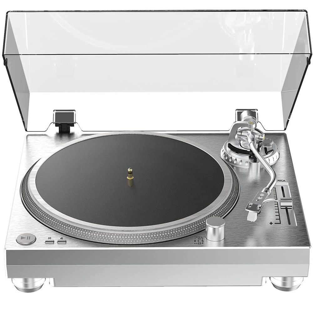 DIGITNOW High Fidelity Belt Drive Turntable, Vinyl Record Player with Magnetic Cartridge, Convert Vinyl to Digital, Variable Pitch Control &Anti-Skate Control
