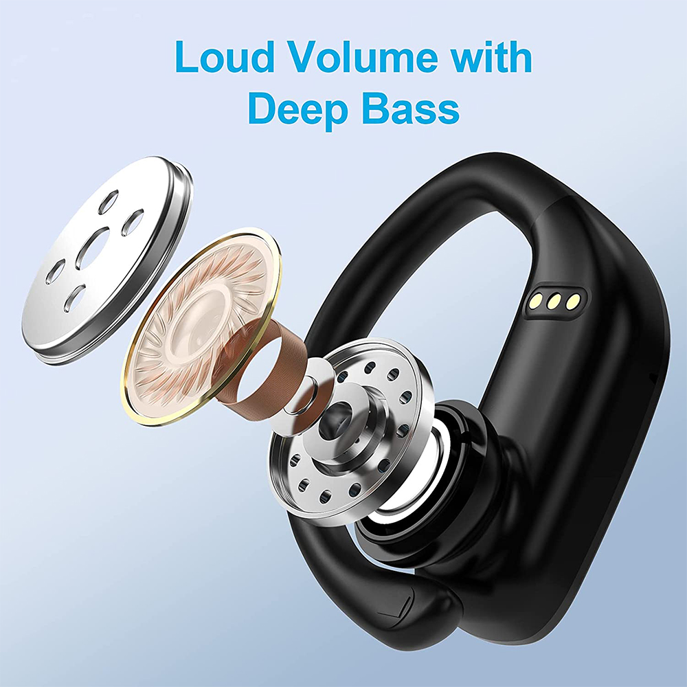 DIGITNOW Wireless Earbuds Bluetooth 5.0 Headphones 48Hrs Play Back Sports Earphones with LED Display Built in Mic Deep Bass TWS Stereo in Ear Waterproof Headset for Workout Gaming Running 