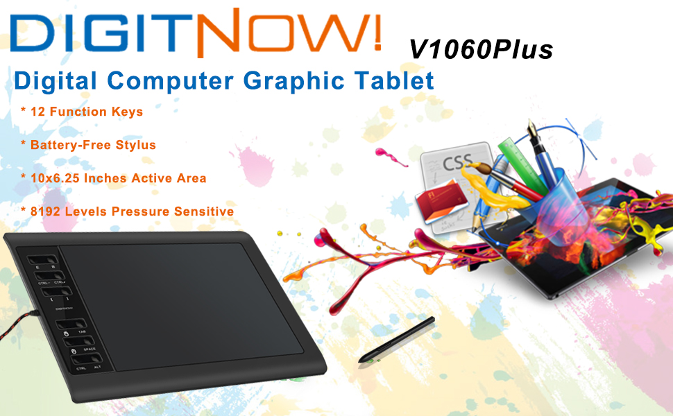 DIGITNOW! Digital Graphics Drawing Tablets
