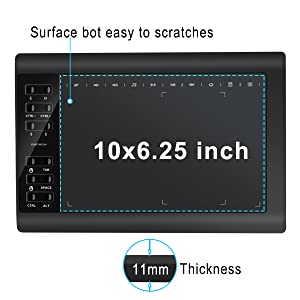 DIGITNOW V1060 Plus Digital Graphics Drawing Tablets 