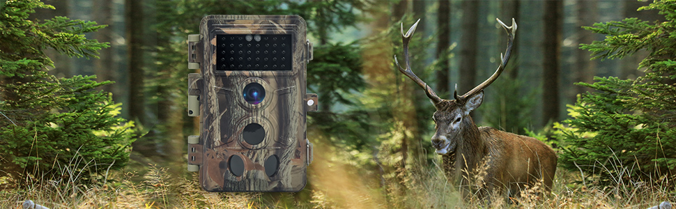 Trail Camera 20MP Wildlife Camera Hunting Scouting Game Camera with night vision motion activated