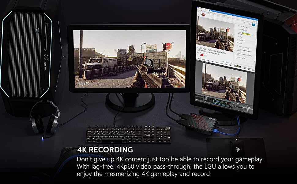 4K recording and streaming