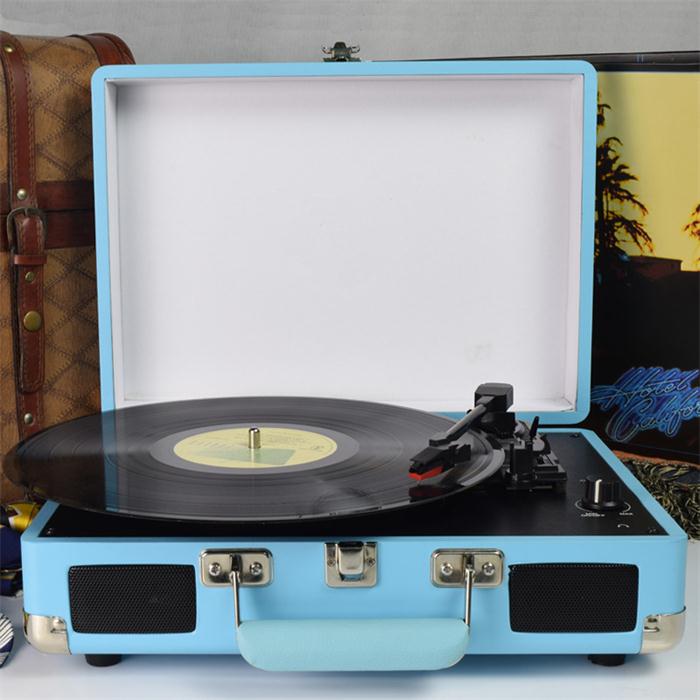DIGITNOW Roll over image to zoom in Digitnow Belt-Drive 3-Speed Portable Vinyl Black Turntable with Built-in Stereo Speakers,Supports USB Output/ Headphone Jack / MP3 / Mobile Phones Music Playback