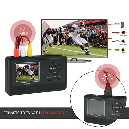 DIGITNOW Personal Media&Digital Converter.Transferring Device to Capture Video from VCR's,VHS Tapes,Hi8,Camcorder,DVD,TV BOX and Gaming Systems,etc Via MIC&3.5mm AV in.Digitize Videos to Memory Car