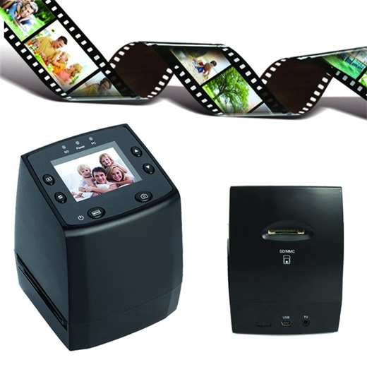 DIGITNOW High resolution film scanner convert 35/135mmNegative&Slide to Digital JPEGs and saved to SD card, Using Built-In Software Interpolation with 1800DPI High Resolution-5/10M Photo&Film Scanner