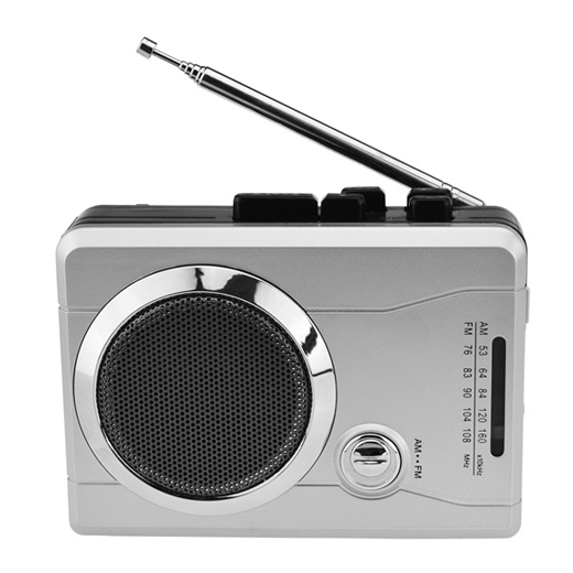 DIGITNOW Mini Stereo Audio Retro Personal Cassette Player Wireless AM/FM Radio and Voice Radio Cassette Recorder with Earphones