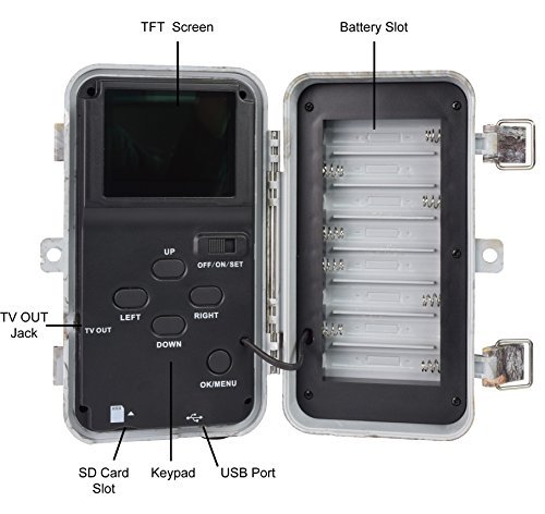 DIGITNOW 16MP 1080 HD Waterproof Trail &Surveillance Digital Camera with Infrared Night Version up to 65ft in 2.4''LCD Screen &40pcs IR LEDs Wildlife Hunting &Scouting Camera