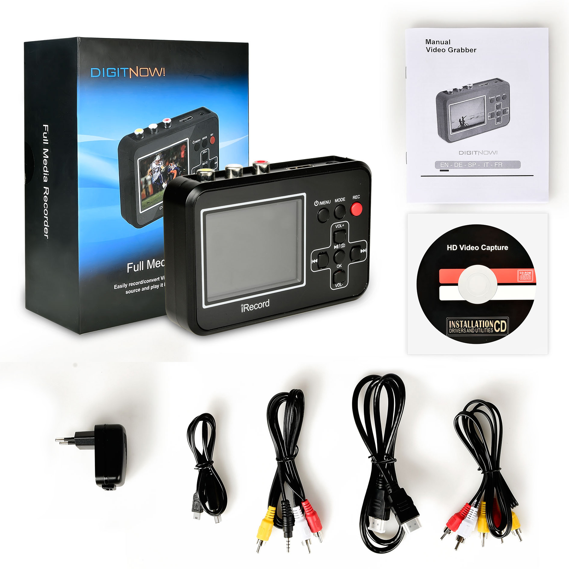 DIGITNOW! Video Capture Vhs to Digital Converter Records Video Tapes to  Memory Card.