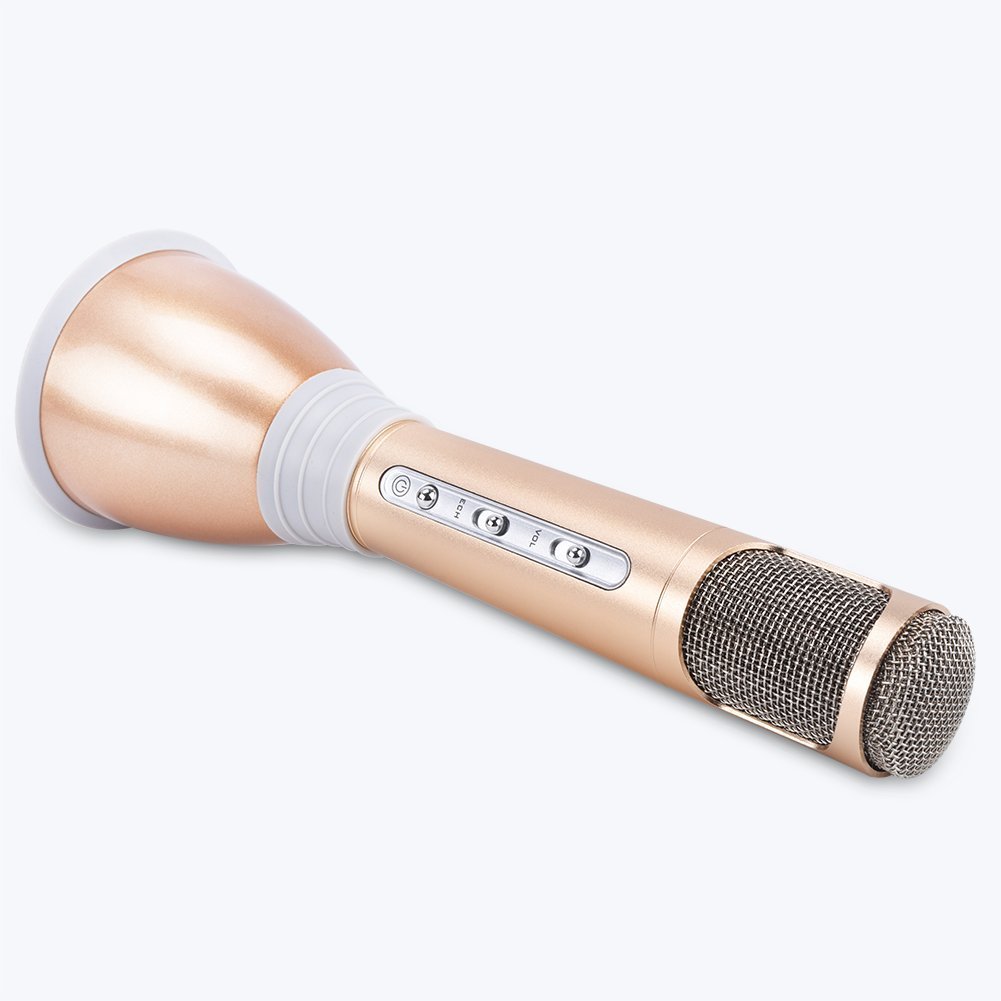 DIGITNOW Wireless Kids Portable Karaoke Microphones with Bluetooth Speaker for Music Playing and Singing Machine System for iPhone/Android Smartphone/Tablet