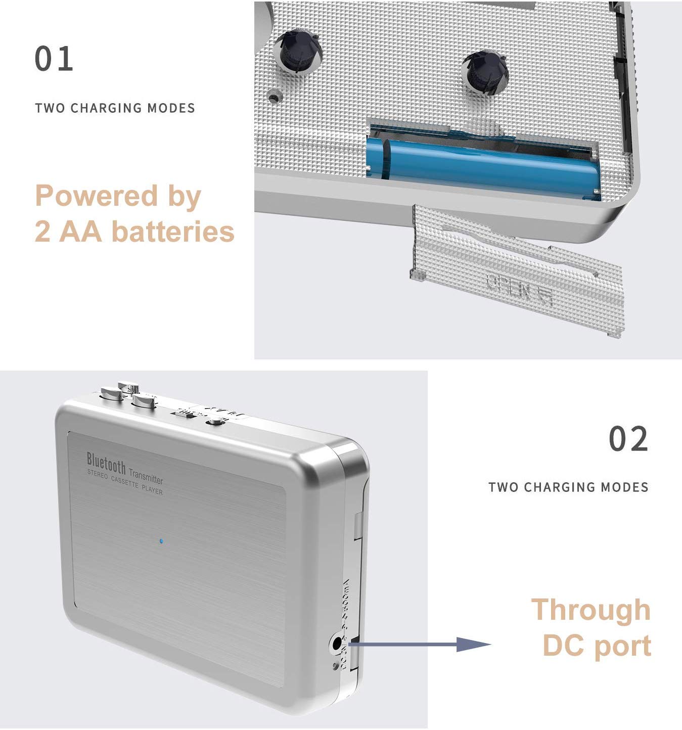 DIGITNOW Bluetooth Walkman Cassette Player Bluetooth Transfer