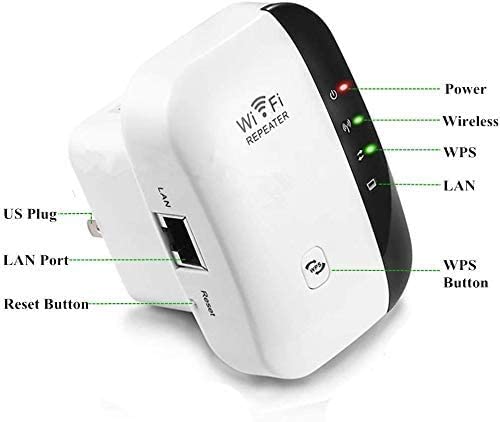 Rybozen Super Boost WiFi Range Extender | Up to 300Mbps |Repeater, WiFi Signal Booster, Access Point | Easy Set-Up | 2.4G Network with Integrated Antennas LAN Port & Compact Designed Internet Booster