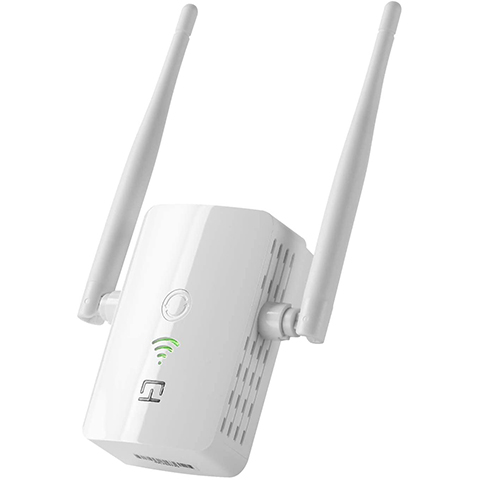 WiFi Range Extender, 2.4 & 5GHz Dual Band High Speed up to 1200 Mbps WiFi Repeater Wireless Signal Booster, Wide Coverage Eliminate WiFi Dead Zones, Support WPS 1 Button Setup with 2 External Antennas