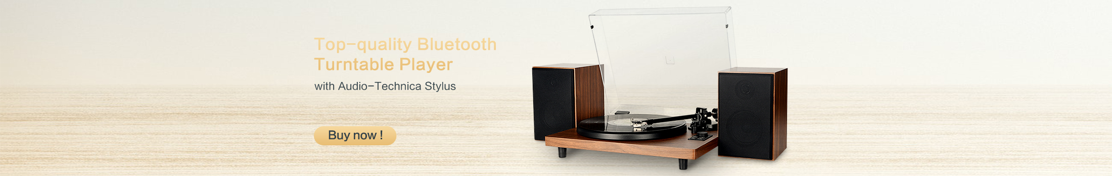 Digitnow! Bluetooth Record Player Turntable With Stereo Speakers – Convert LP Vinyl To MP3 Via USB, 3-Speed, Seller Refurbished
