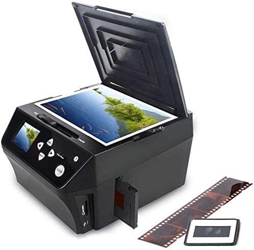 DIGITNOW 22MP Film &Slide Photo Multi-Function Scanner, Converts 135Film/35mm,110Film/16mmNegatives/Slide/Photo/Document/Business Card to HD 22MP Digital JPG Files, 8GB Memory Card Included