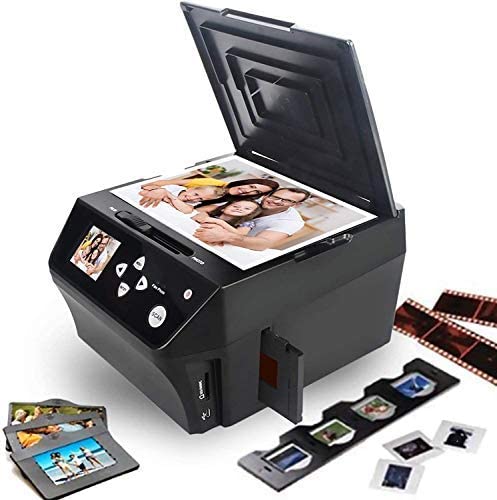 DIGITNOW 22MP Film &Slide Photo Multi-Function Scanner, Converts 135Film/35mm,110Film/16mmNegatives/Slide/Photo/Document/Business Card to HD 22MP Digital JPG Files, 8GB Memory Card Included