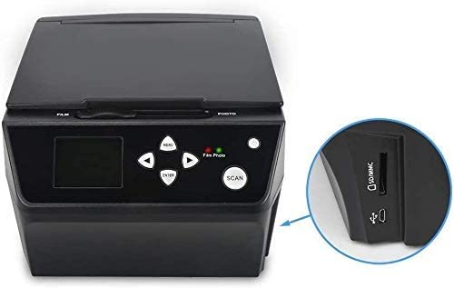 DIGITNOW 22MP Film &Slide Photo Multi-Function Scanner, Converts 135Film/35mm,110Film/16mmNegatives/Slide/Photo/Document/Business Card to HD 22MP Digital JPG Files, 8GB Memory Card Included