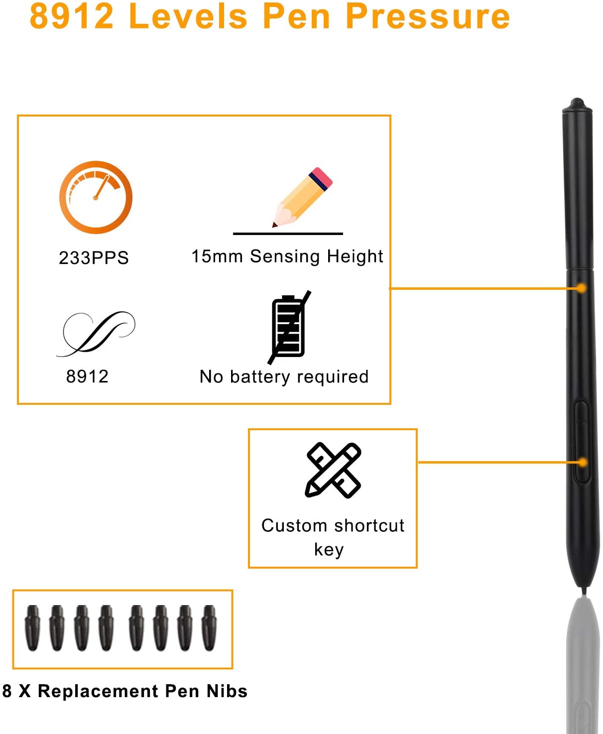 DIGITNOW 10 x 6.25 Inch Digital Graphics Drawing Tablets, Ultrathin Computer Drawing Pen Display Tablet with Battery-Free Stylus & 12 Shortcut Keys (8192 Levels Pressure Sensitive)