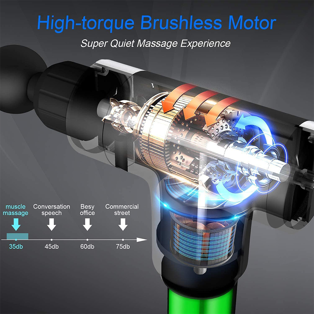 Cotsoco Massage Gun for Neck and Back Portable Handheld Muscle Massager Deep Tissue Massage Gun for Pain Relief 6 Speed Percussion Massager Relaxation