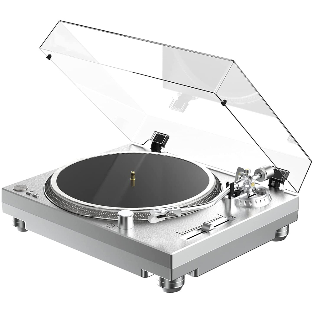 DIGITNOW High Fidelity Belt Drive Turntable, Vinyl Record Player with Magnetic Cartridge, Convert Vinyl to Digital, Variable Pitch Control &Anti-Skate Control