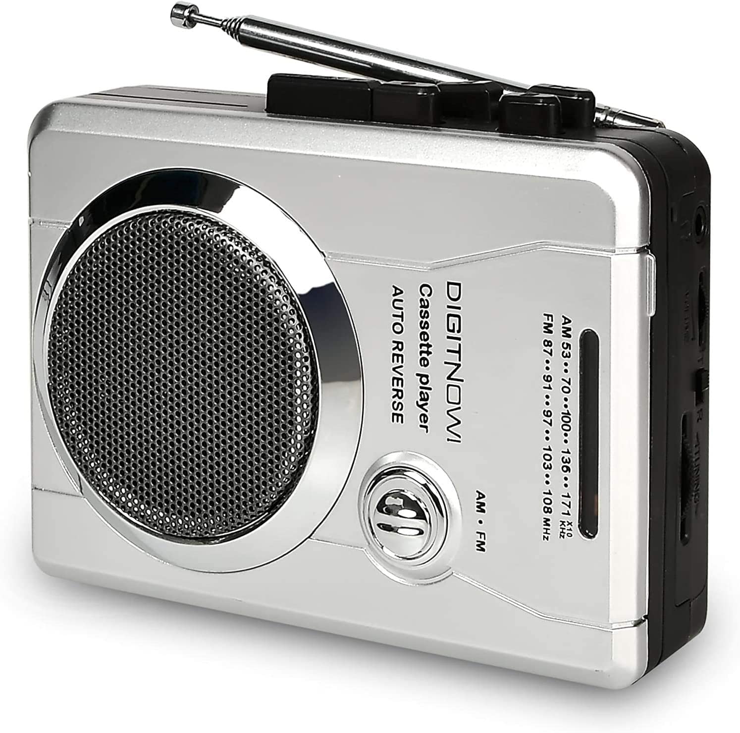 AM/FM Portable Pocket Radio and Voice Audio Cassette Recorder,Personal Audio Walkman Cassette Player with Built-in Speaker and Earphone