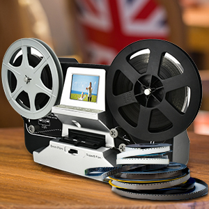 8mm & Super 8 Reels to Digital MovieMaker Film Sanner Converter, 2.4