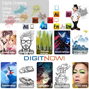 DIGITNOW V1060 Plus Digital Graphics Drawing Tablets 